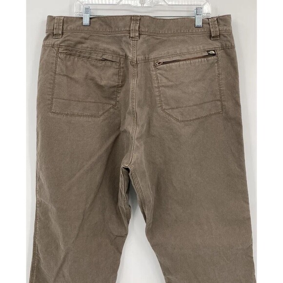 The North Face Mens Stretch Straight Leg Jeans Pants Brown Size 40 - Picture 4 of 12